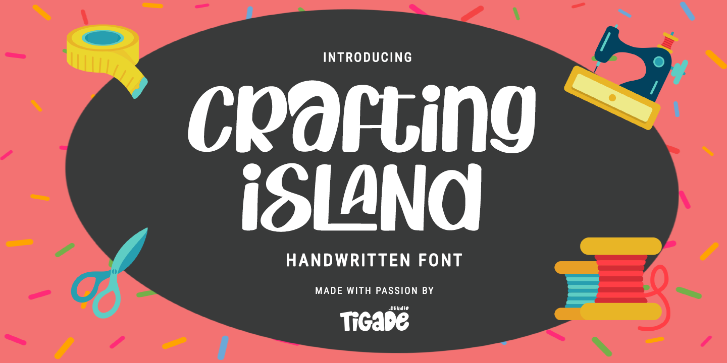 Beispiel einer Crafting Island-Schriftart #1